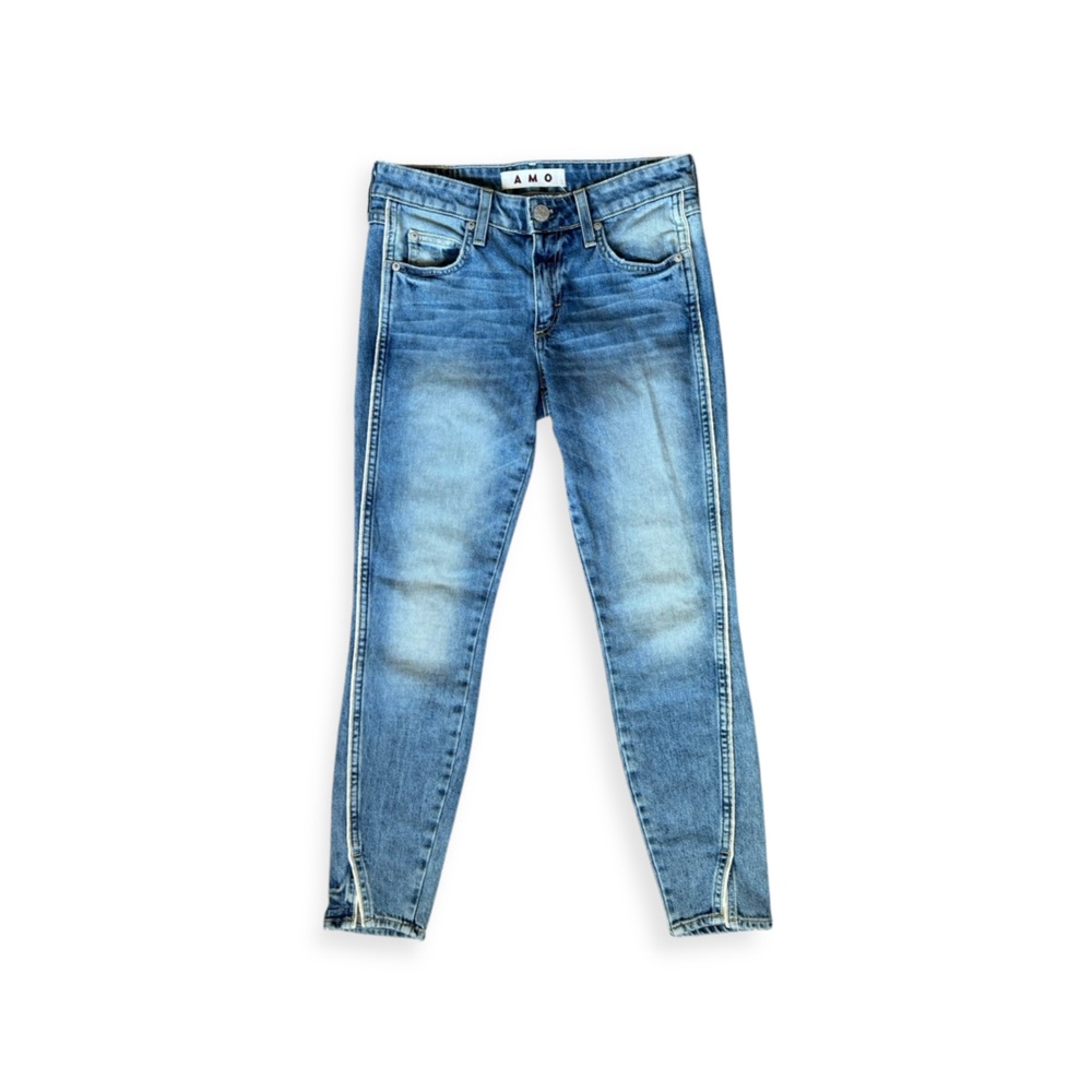AMO Twist Yours Truly Jeans Denim straight leg Size 25 - Picture 1 of 10